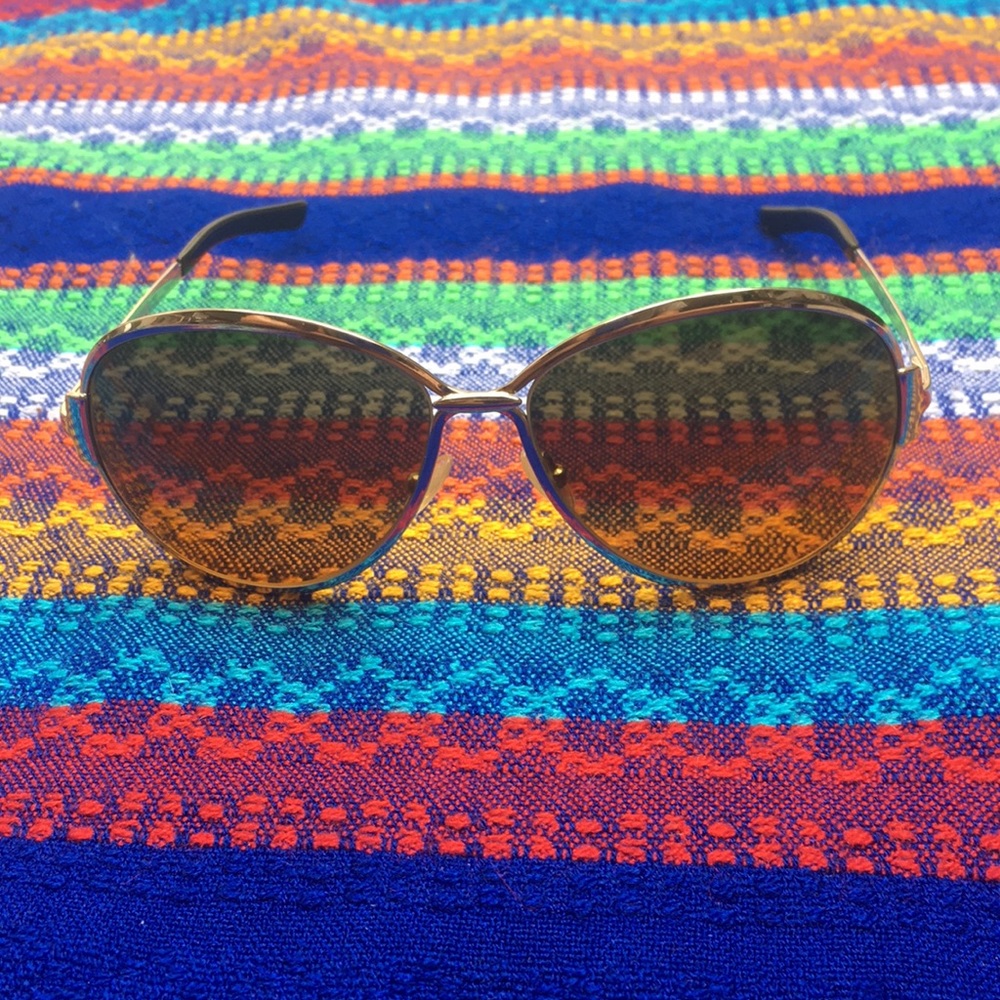 Giorgio Armani yellow tinted Sunglasses